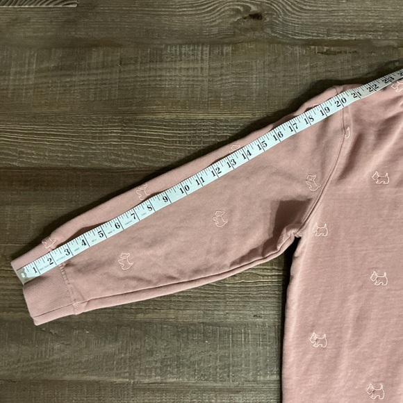 Agatha Paris Women’s Pink Scotty crewneck Sweatshirt 100 Sz Large - Picture 6 of 9